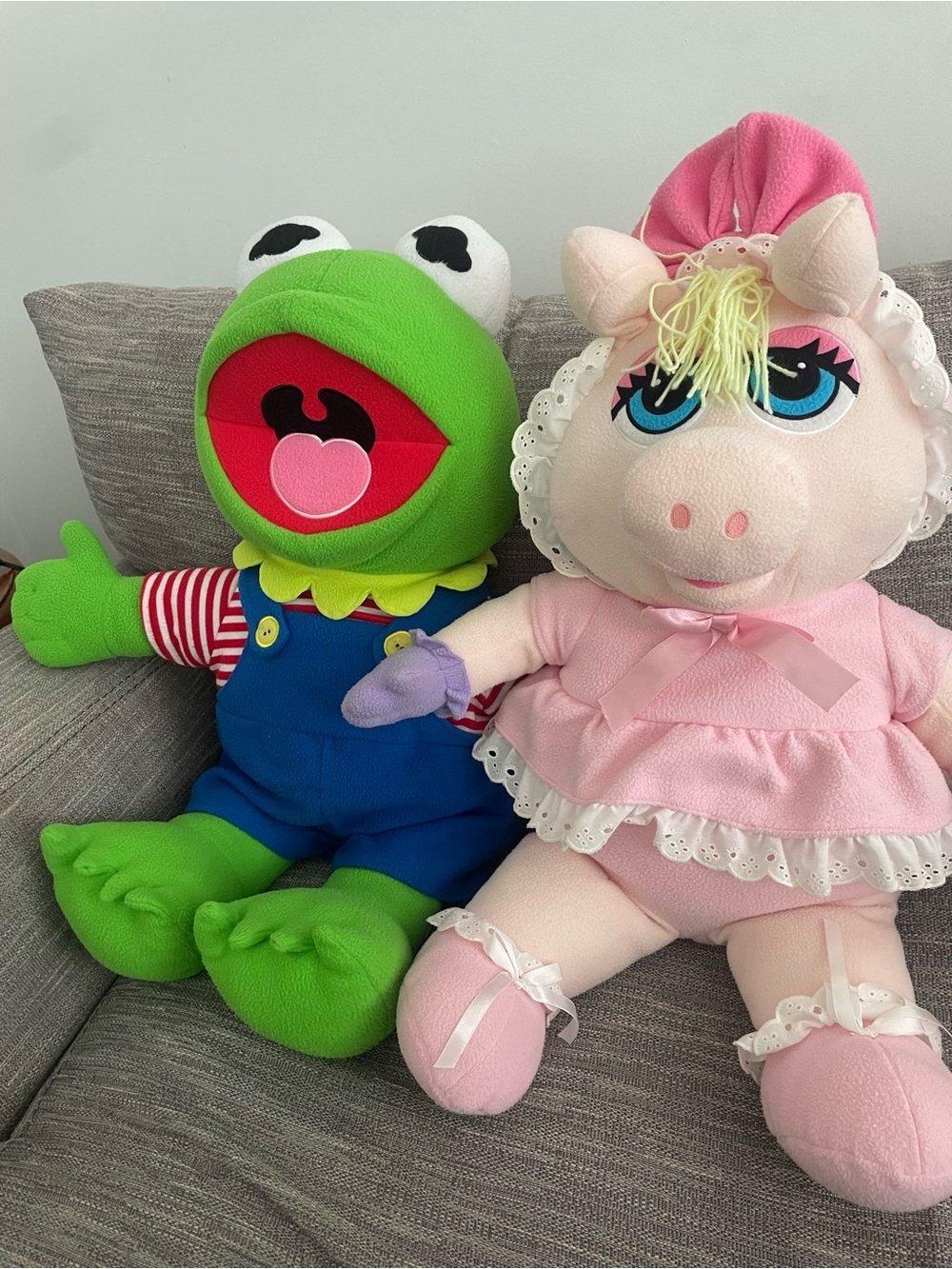 Kermit the Frog & Miss Piggy Kids Toy Duo Large Plushes
